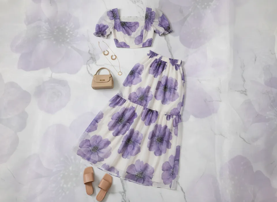 A custom co-ord set designed on DIYO